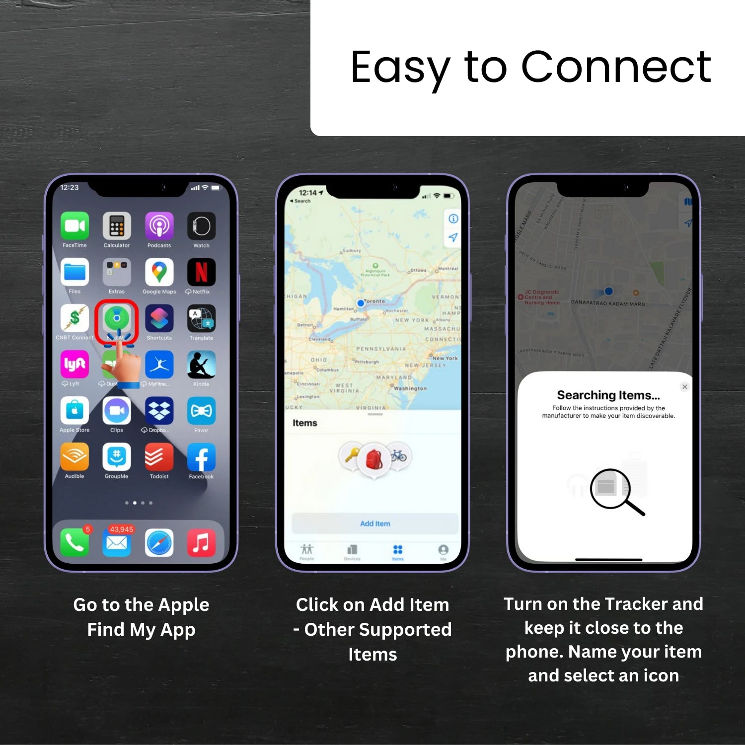 Dolphin Huthur smart tracker compatible with Apple Find My by tag8