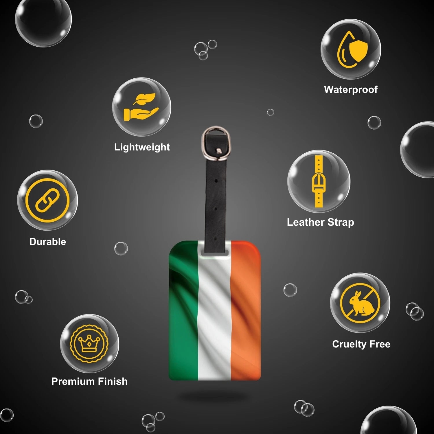 India QR Bag Tag by tag8 for luggage tracking