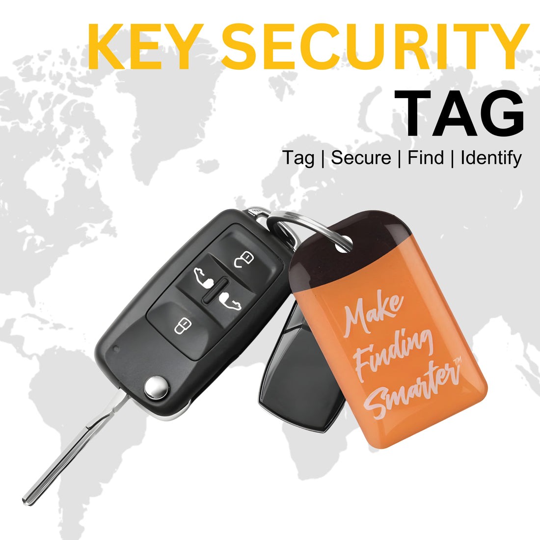 tag8 Smart Key Security Tag Pack of 4 for reliable tracking and protection of your keys