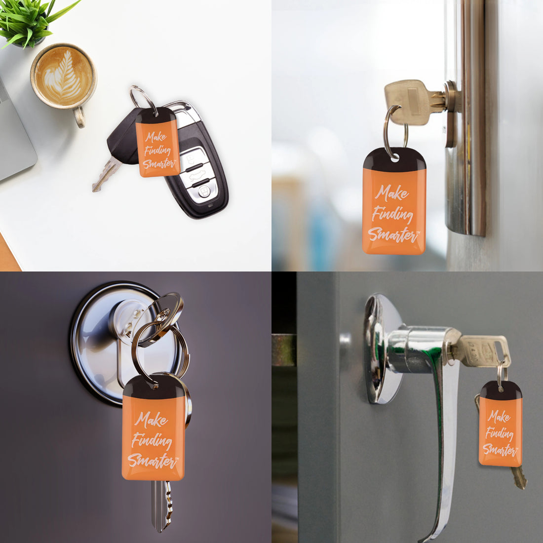 tag8 Smart Key Security Tag Pack of 4 for reliable tracking and protection of your keys