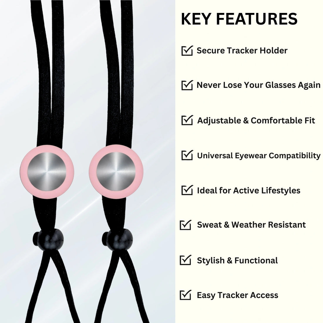Smart Lanyard Tracker (Pink)