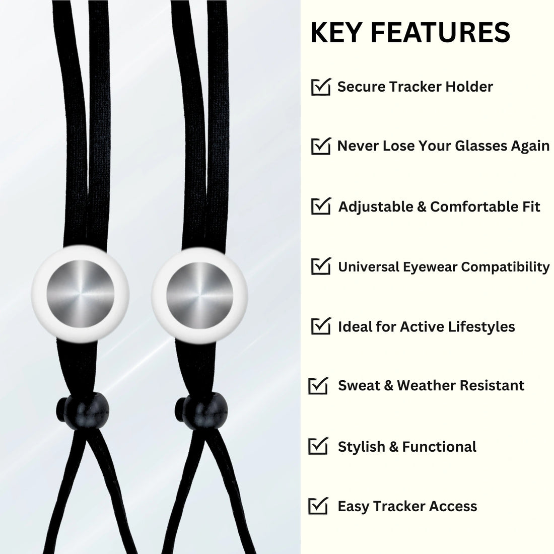 Smart Lanyard Tracker (White)