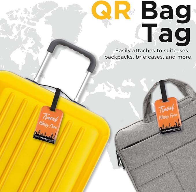 Smart Bag Tag pack 2 - Travel Theme