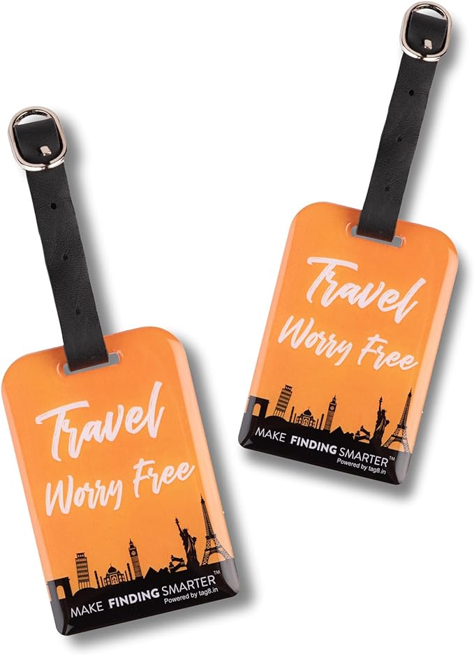 Smart Bag Tag pack 2 - Travel Theme