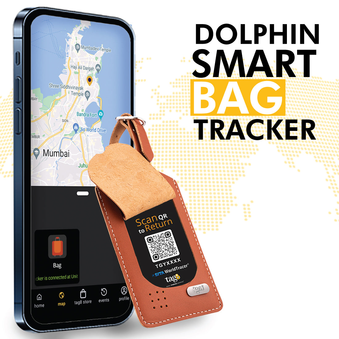 Dolphin Smart Bag Tracker - tag8