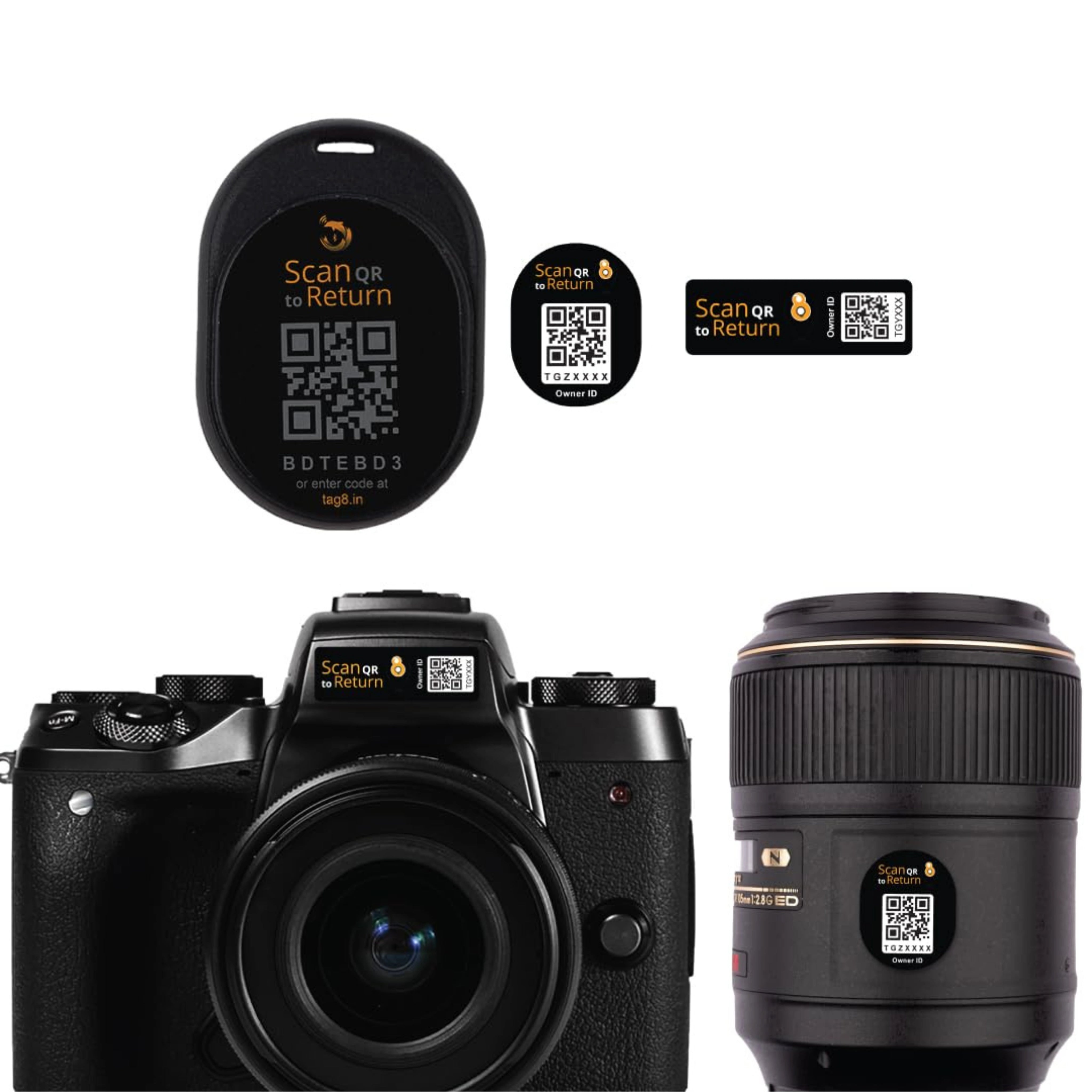 Camera Gear Tracker with BLE-tech | Track & Secure Cameras Ease |tag8