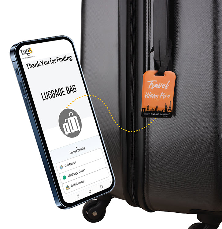 Smart Bag Tag - Travel Themes - tag8