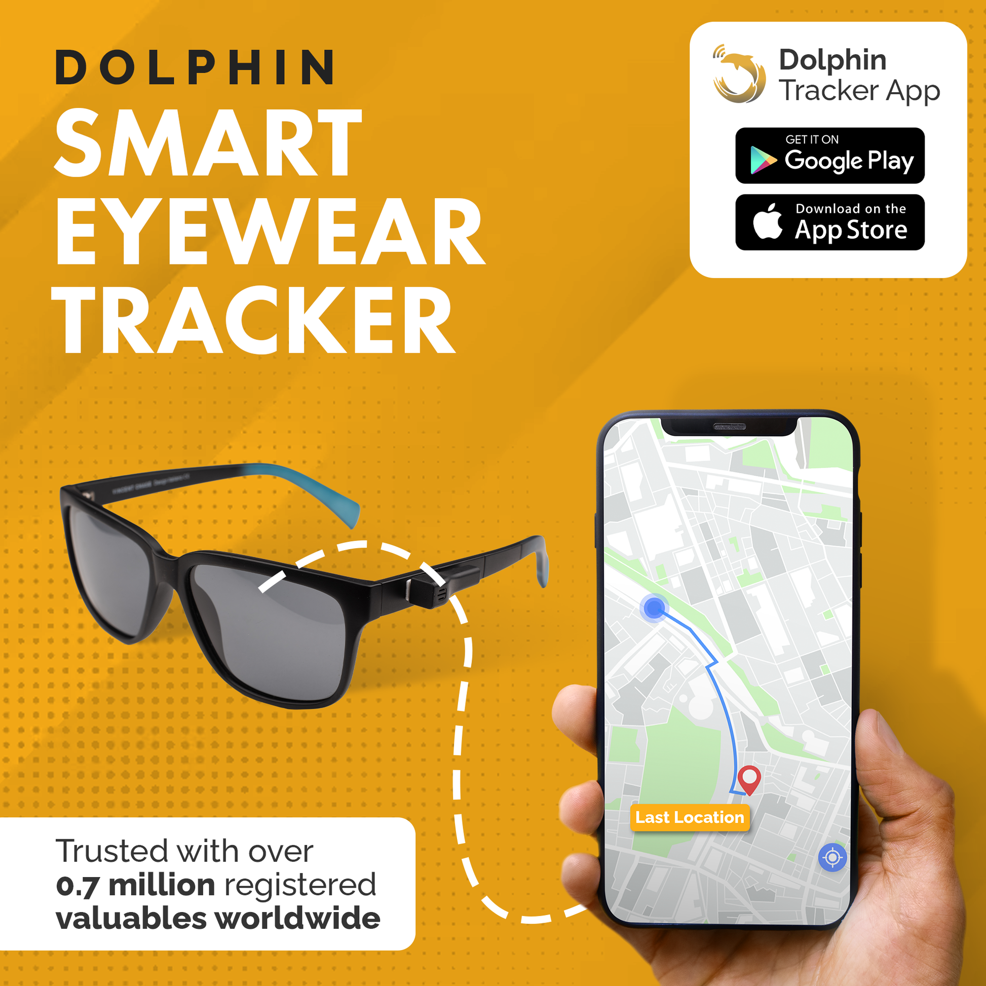 tag8 Dolphin Eyewear Finder Android Accessory Kit For your tracking needs