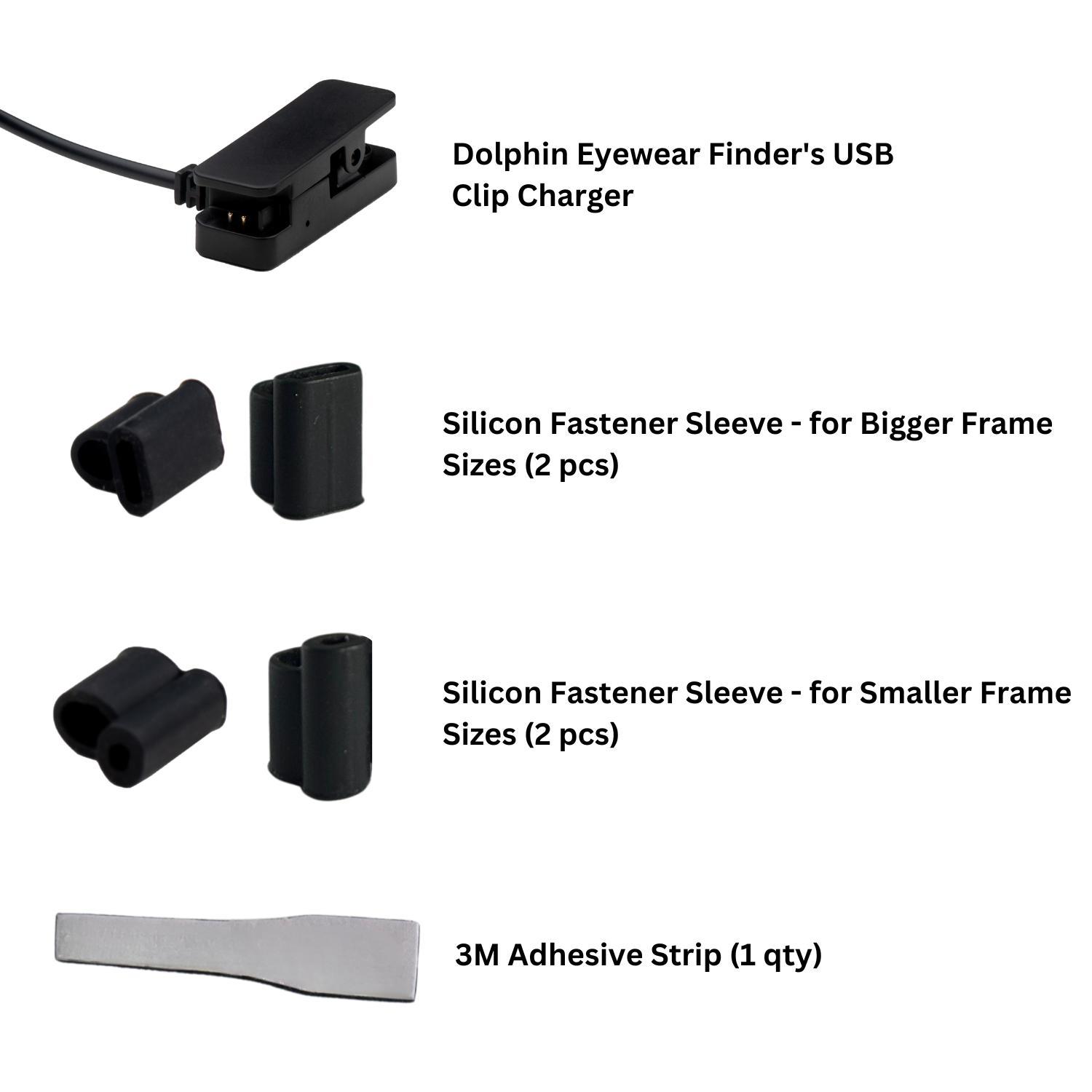 Dolphin Eyewear Finder USB Clip Charger for Eyewear Tracker