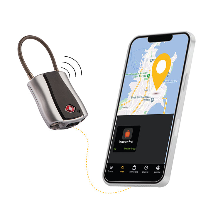 Dolphin Smart Padlock | TSA-Approved Bluetooth Lock with Alerts