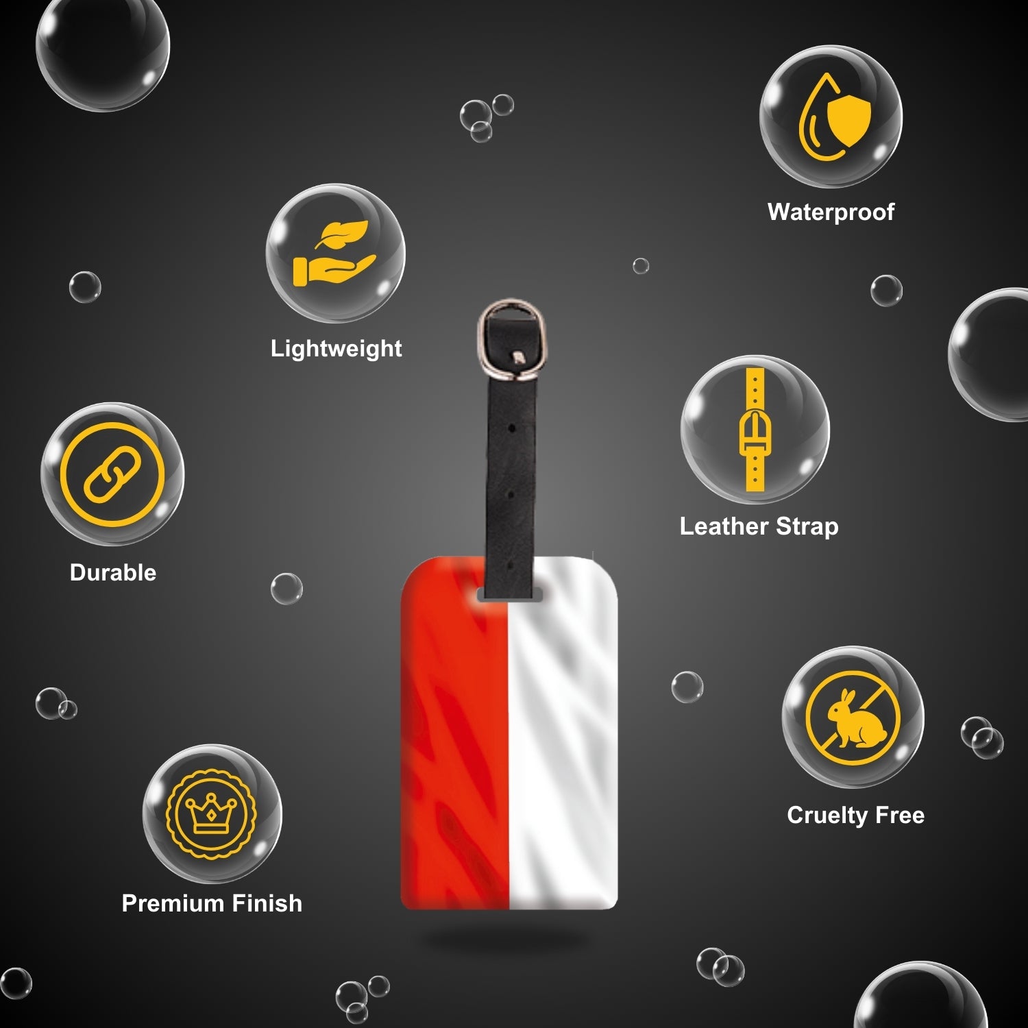 Poland Flag QR Bag Tag - Secure, Track & Identify Your Luggage Easily