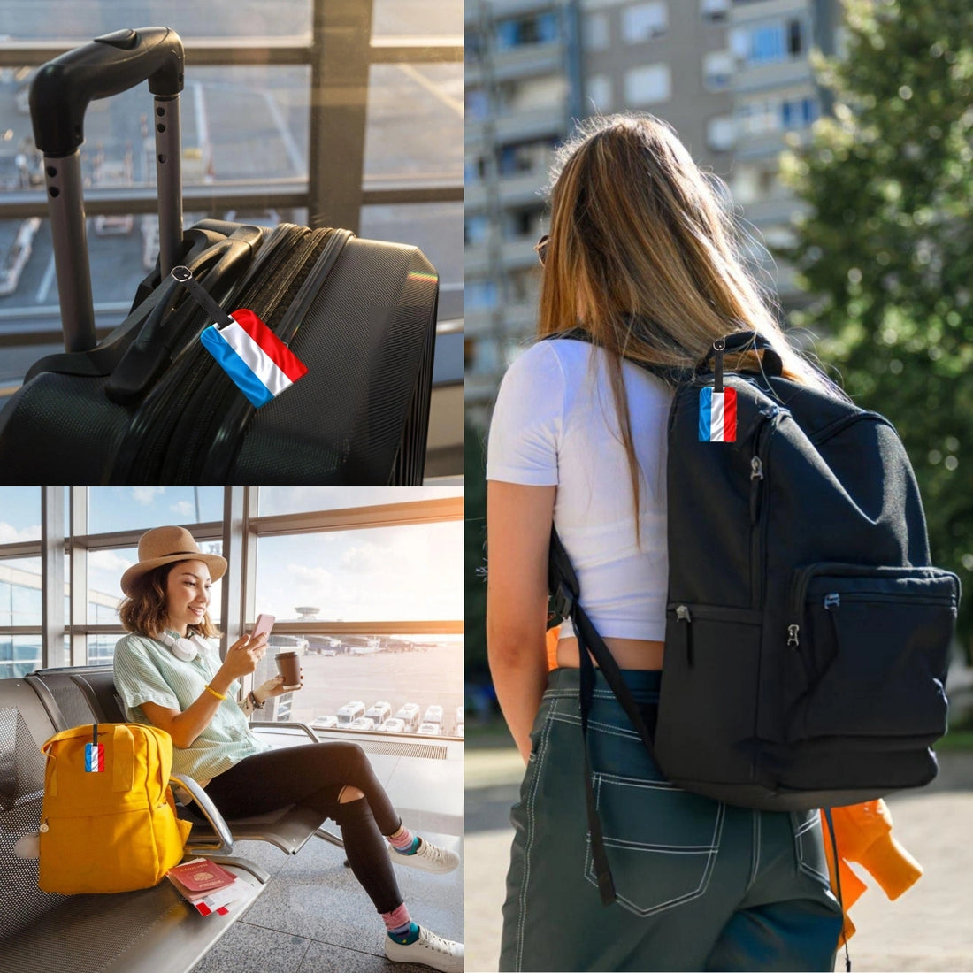 Luxembourg QR Bag Tag by tag8 for luggage tracking