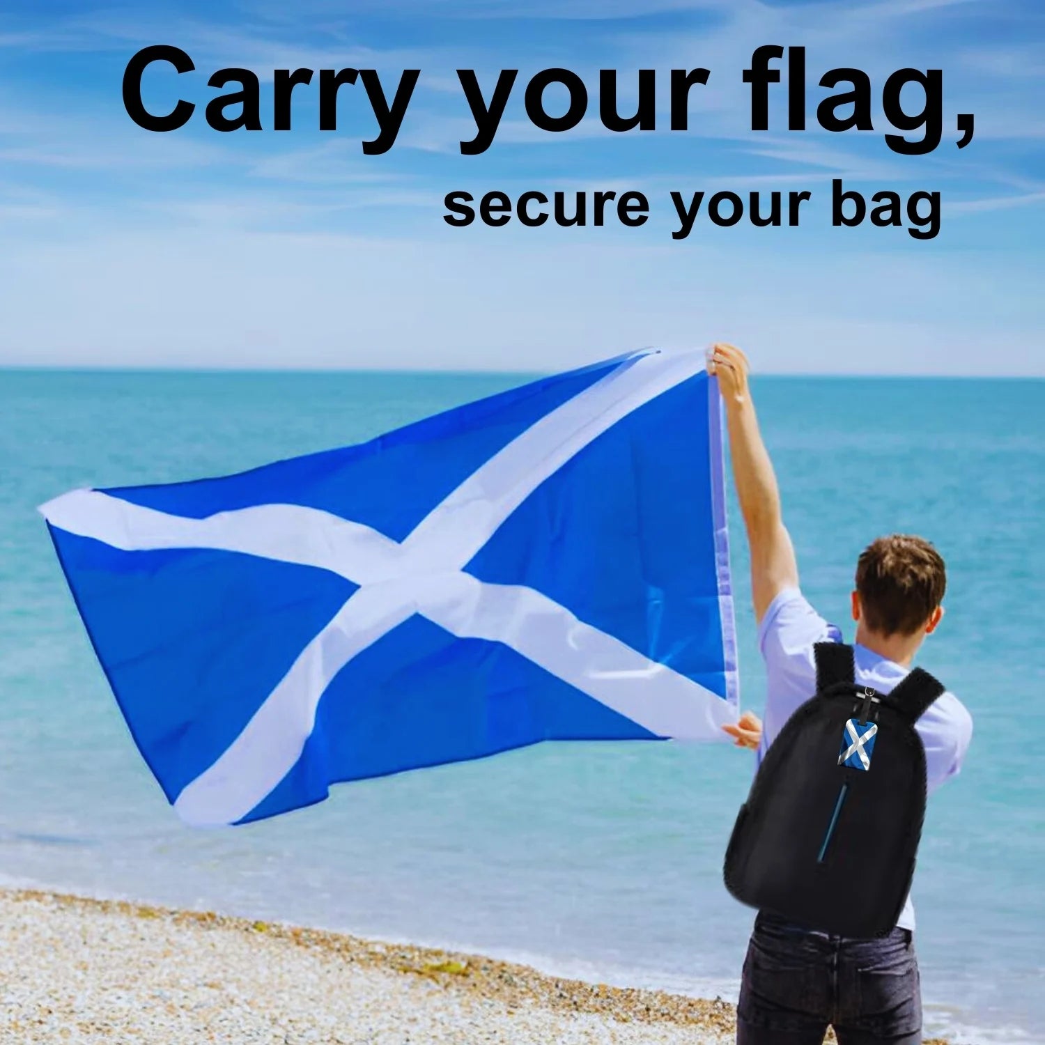 Scotland QR Bag Tag by tag8 for luggage recovery