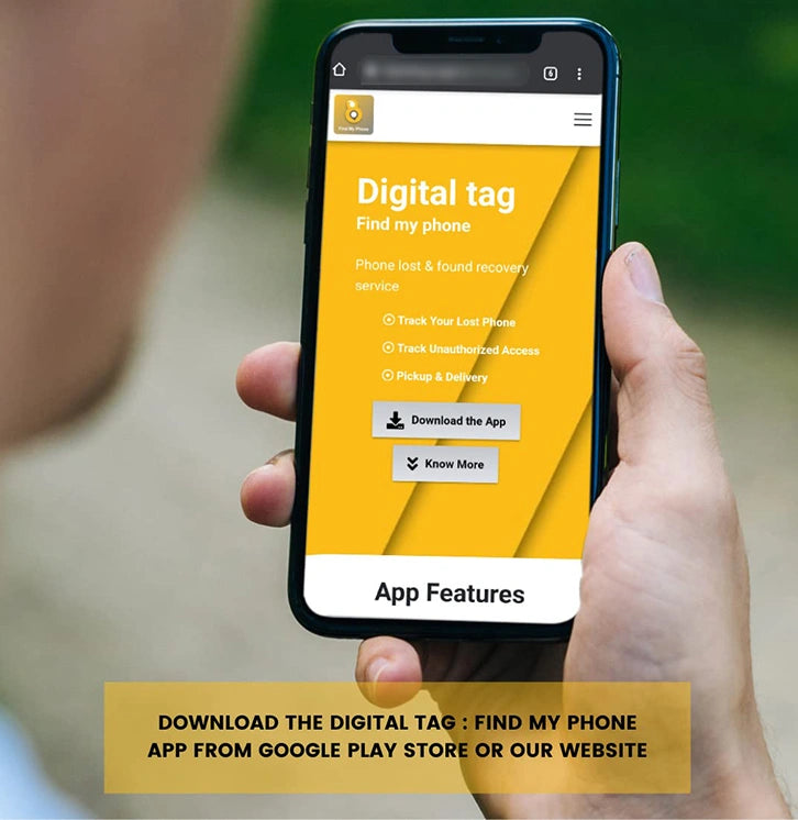 tag8 Digital Tag with Find My Phone feature for easy tracking and security