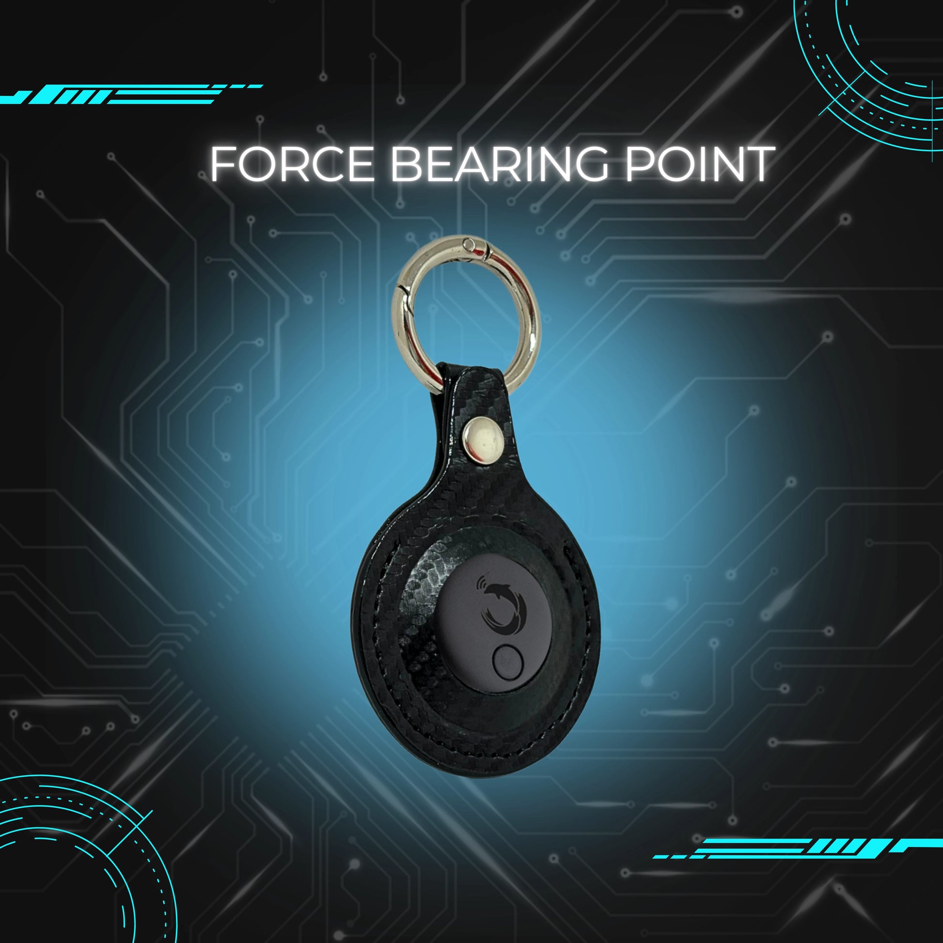 tag8 Dolphin Pro Tracker with premium carbon fiber case for enhanced security and tracking