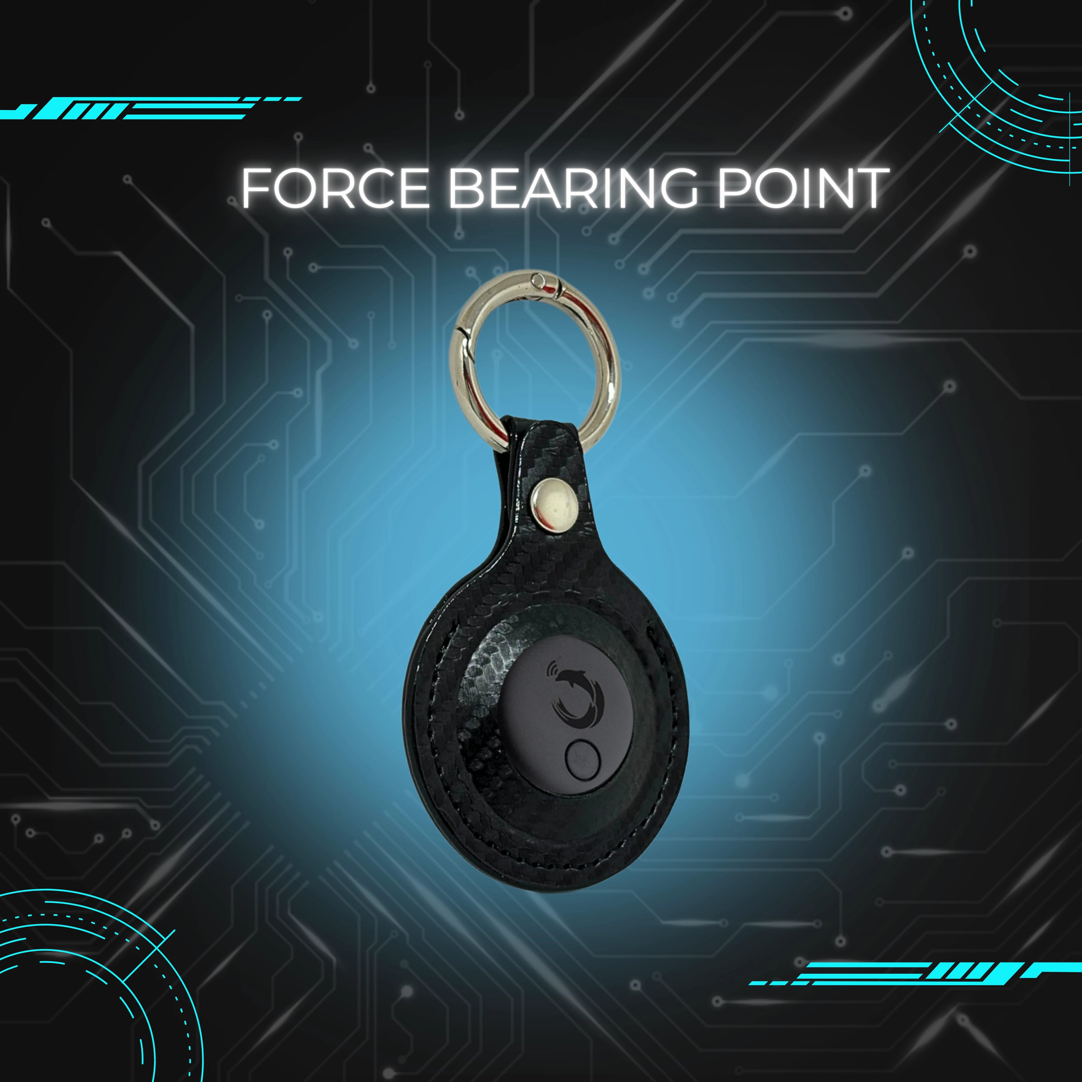 tag8 Dolphin Pro Tracker with premium carbon fiber case for enhanced security and tracking