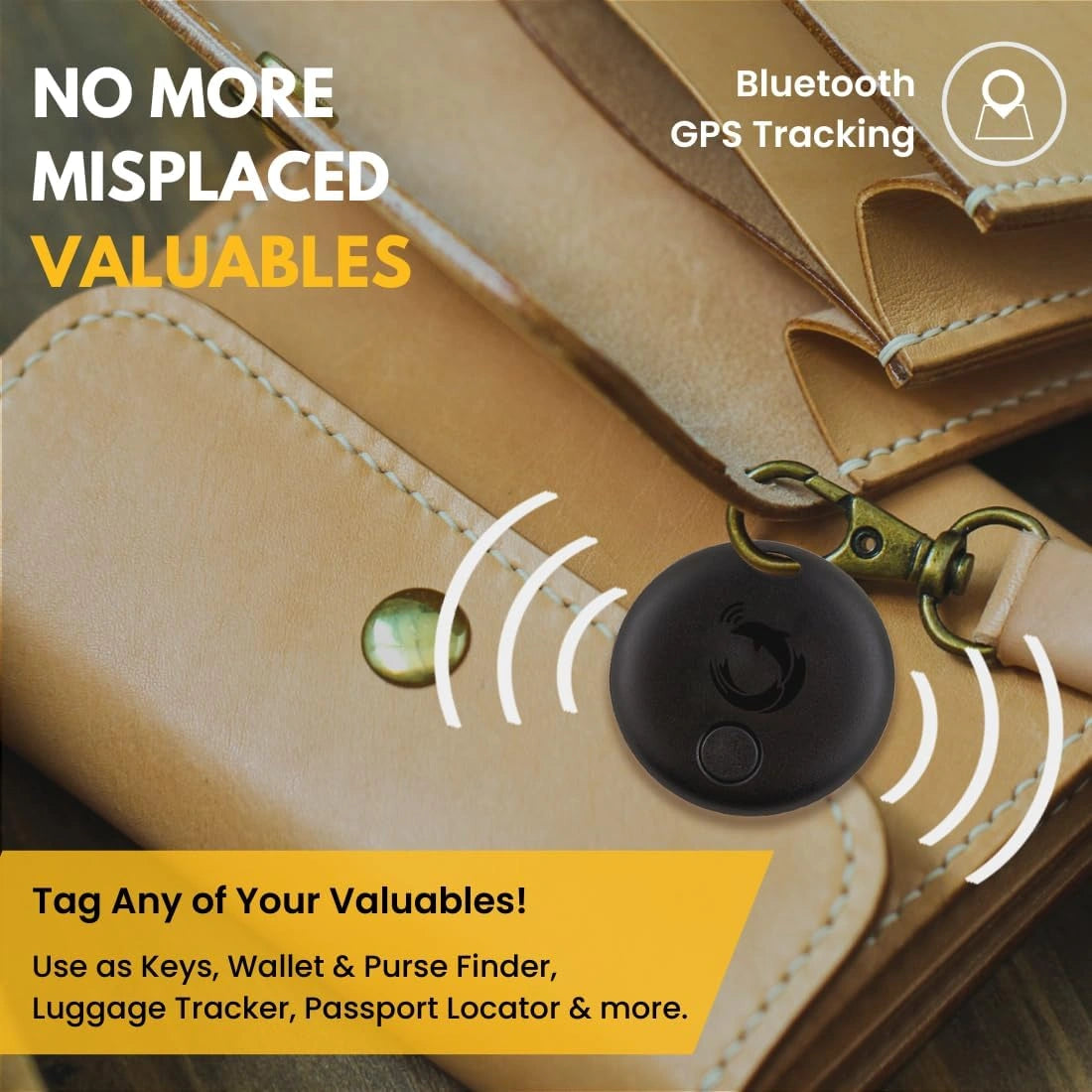 tag8 Dolphin Tracker Pack of 4 with Bluetooth tracking for easy location and security of valuables