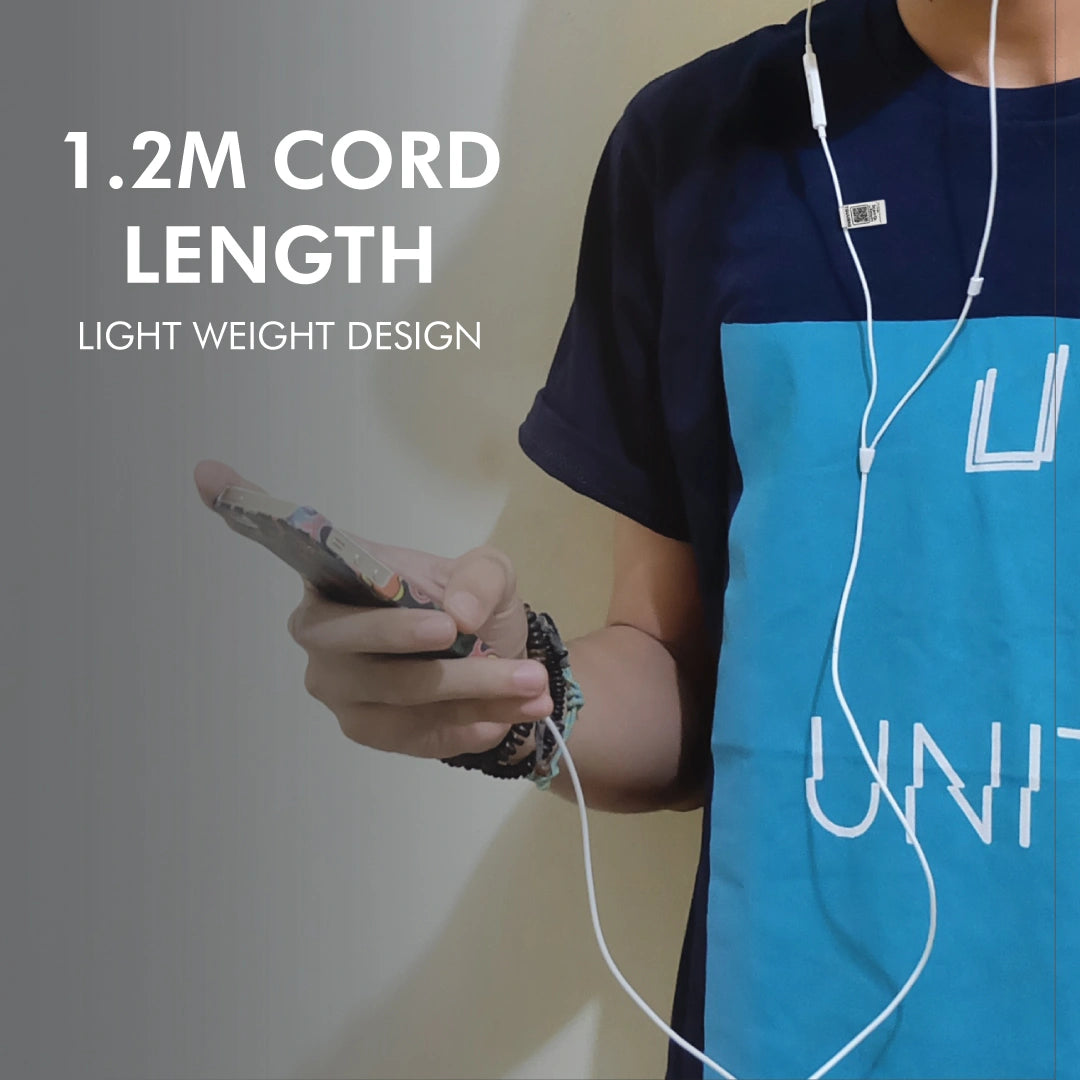 Tag8 earphones with QR code for quick identification