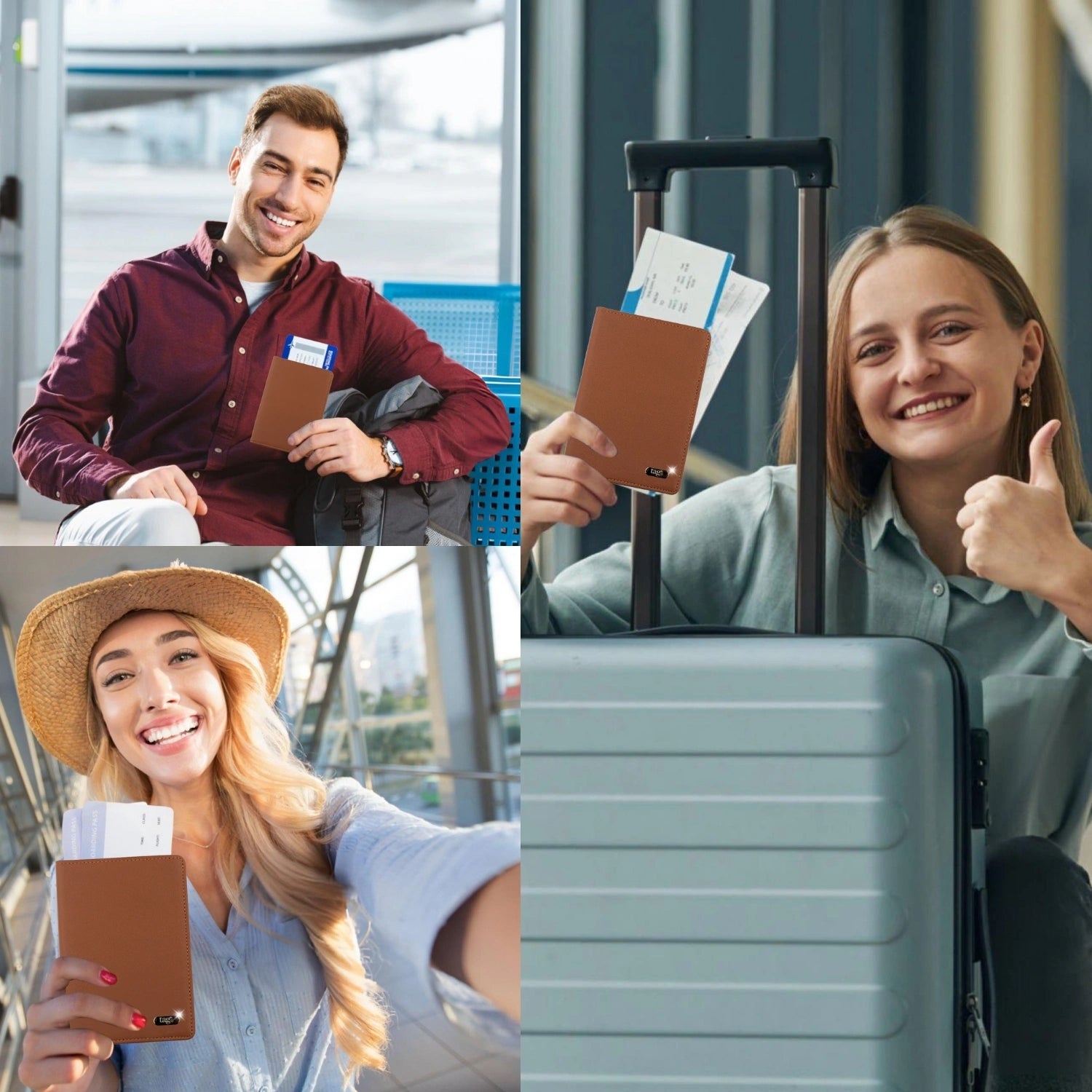 tag8 Genuine Leather Passport Case for premium quality and secure travel organization