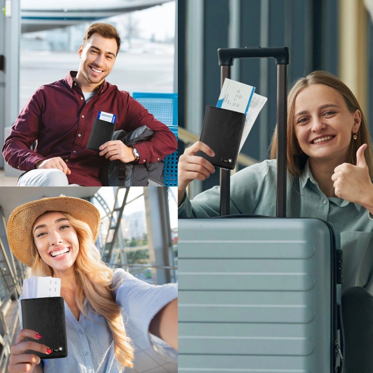 tag8 Genuine Leather Passport Case for premium quality and secure travel organization