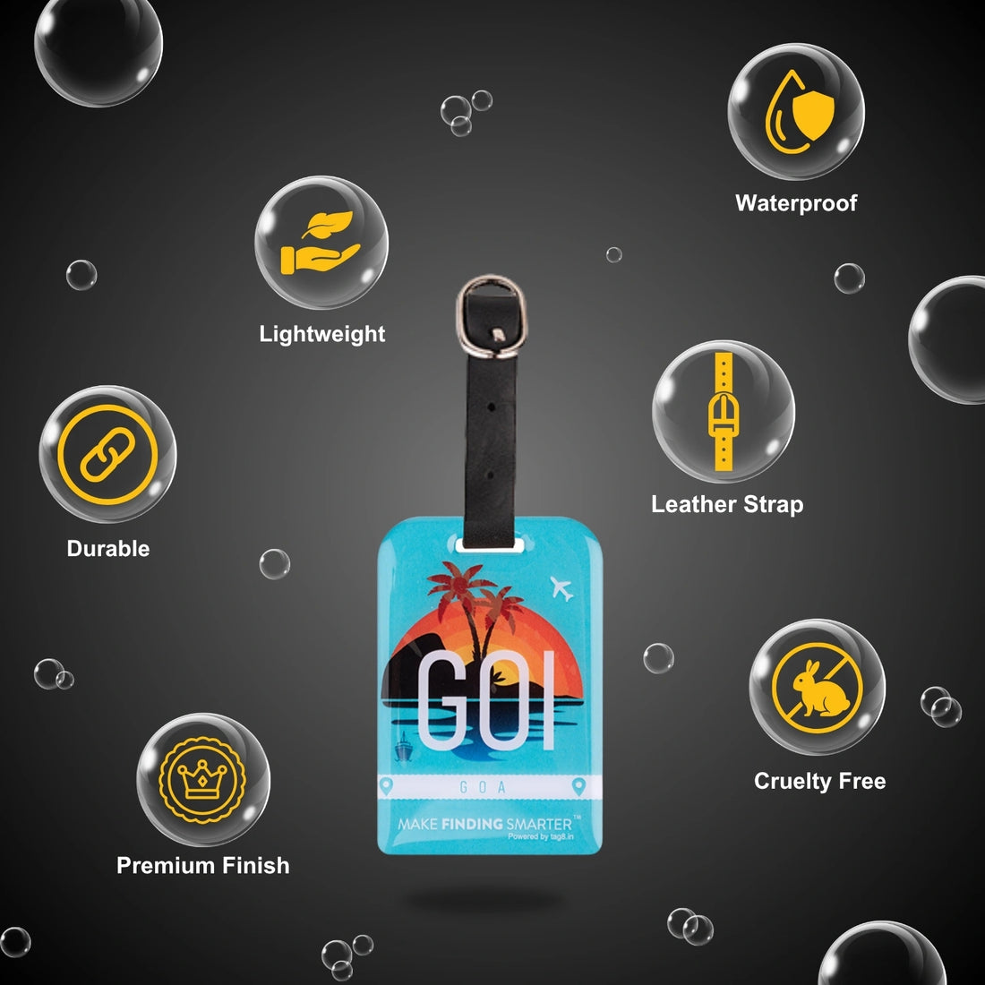 Smart Bag Security Tag - Goa [Pack 2]