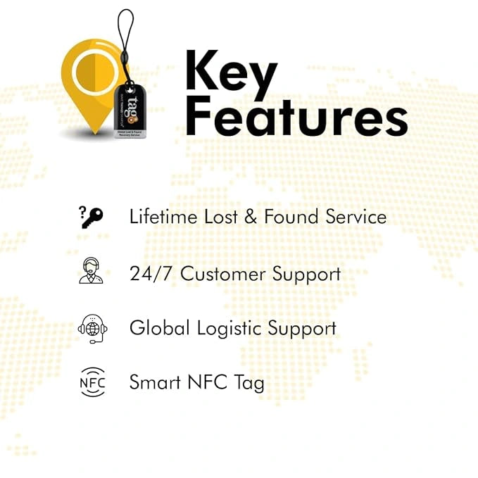 tag8 Key Security Tag for smart tracking and protection of your essential keys
