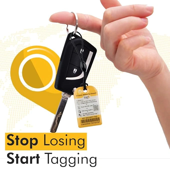 tag8 Key Security Tag for smart tracking and protection of your essential keys